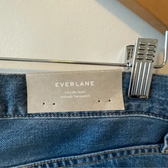 NWT Everlane Summer Slouch Jeans in Medium Blue - Picture 4 of 8
